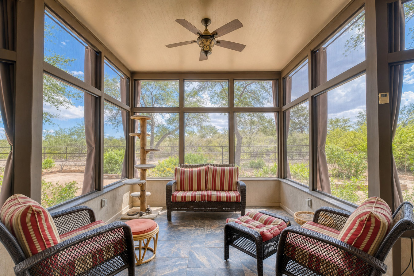 Screened-in porches and screened decks